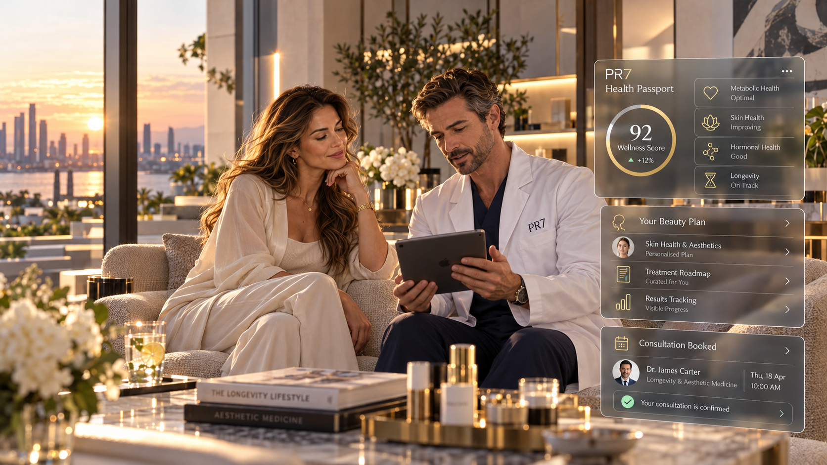 PR7 health beauty longevity and concierge ecosystem